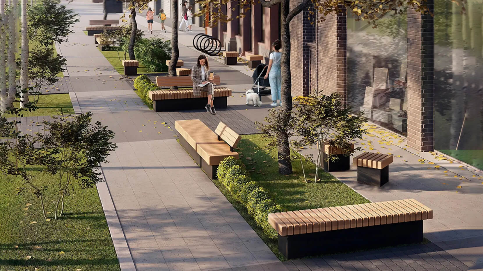 Скамьи в проекте благоустройства: простые решения сложных задач